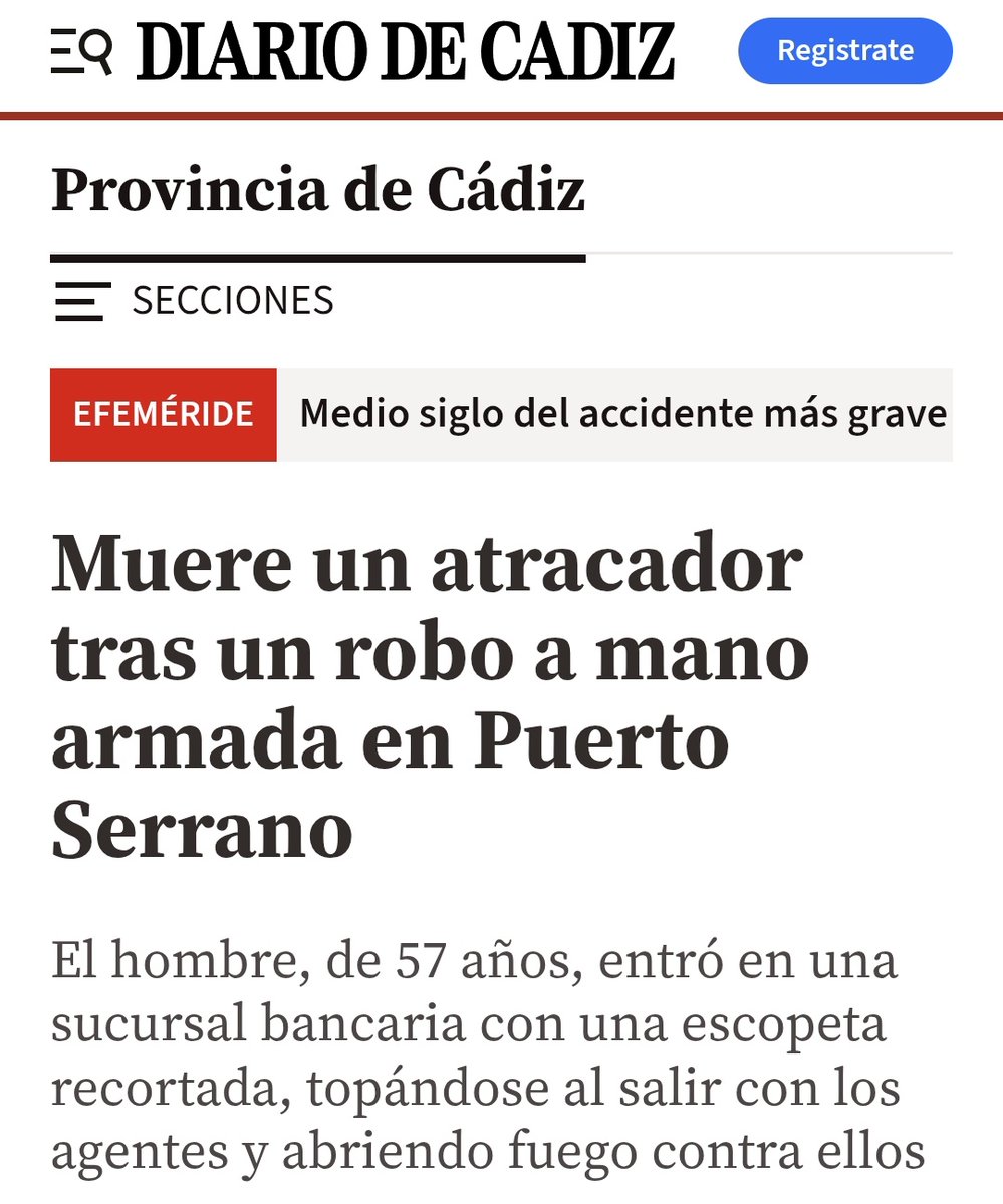 JosemaVallejo's tweet photo. ¿Atracador con arma de fuego?

Plomo. Sin peguntar ni pensar. Se dispara al bulto, nada de partes no vitales, no existen. Aún así, el policía acertó a las piernas, pero el atracador murió.

Gracias a esa mentalidad policial, hoy, hay un atracador muerto y un policía vivo.

Bravo. https://t.co/x1AziPp0rr