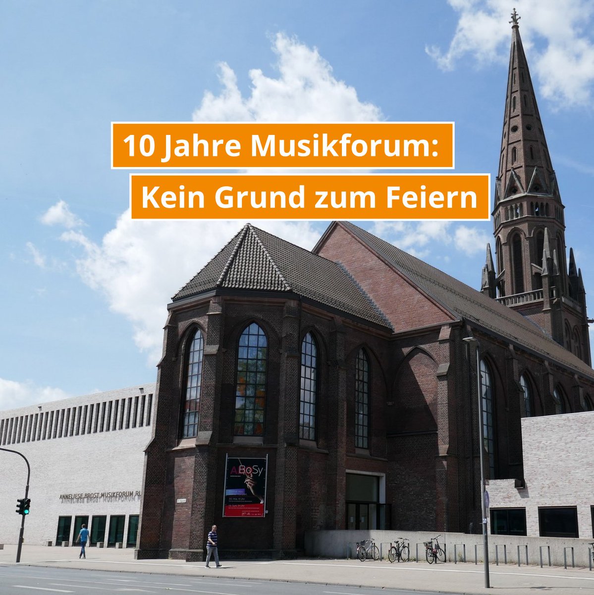 stadtgestalter's tweet photo. ErnĂŒchternde Bilanz: 10 Jahre #Musikforum â Kein Grund zum Feiern
Die Idee war, ein Zentrum fĂŒr Musik, an dem jeden Tag mehrere Veranstaltungen stattfinden. Die Erwartungen waren hoch. Was wurde versprochen, was gehalten?#bochum #stadtgestalter #ratbo
https://t.co/HqhzxzNP16 https://t.co/QpT7yQJC1a