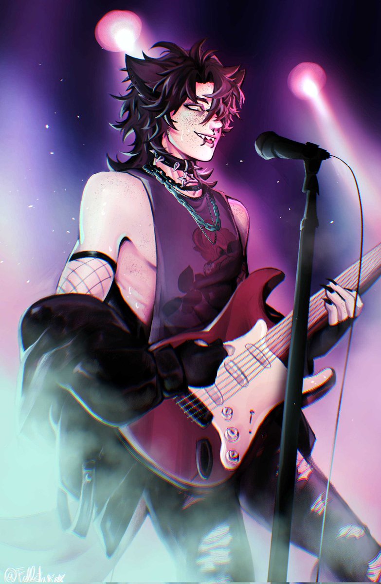 fellstarix's tweet photo. [OC] On stage 🖤 https://t.co/EaVCBaKLXk