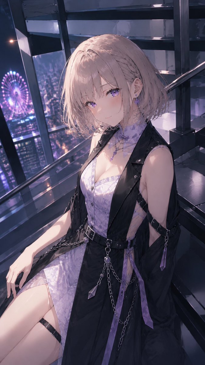 tsumugy_3657's tweet photo. 静かなラベンダーに、ブラックで輪郭を描く。

繊細さとモードを重ねた、私らしい一着。

今日の気分は、少しだけ都会。 https://t.co/2WFP4v1Ray