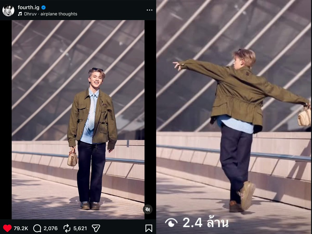 poominmin99's tweet photo. คลิปนี้ 2 ขม. 2.4 M  🧡✨

FOURTH SHINES AT LVSS27 SHOW
#LVMenSS27xFourth #LVMenSS27 
#LouisVuitton #Fourthnattawat https://t.co/VP4nxK2Nix