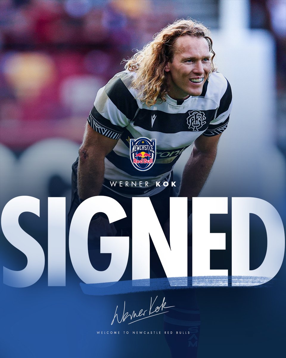 NCL_RedBulls's tweet photo. 𝗦𝗜𝗚𝗡𝗘𝗗 ✍️

South African wing Werner Kok has joined Newcastle Red Bulls as preparations for the new Gallagher PREM season continue to gather pace.

🗞️: https://t.co/4WqciXHobC https://t.co/Fiqa4O5KkR