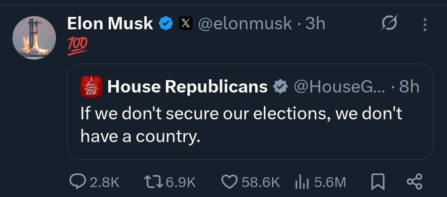 BladeoftheS's tweet photo. Translation - If we don't fix the elections it won't be OUR country. https://t.co/yUePD8A3ms