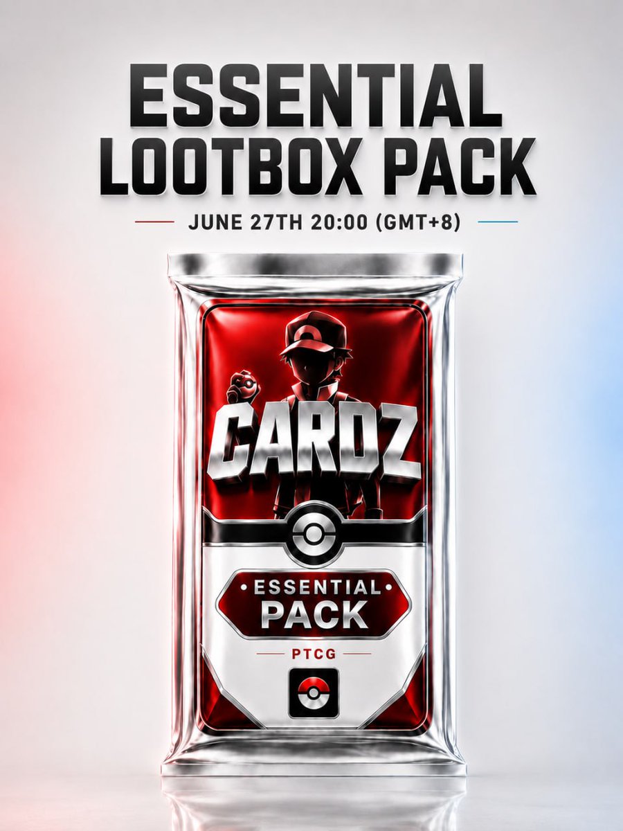 CardzGame's tweet photo. Our Essential Lootbox Pack drops on June 27 at 20:00 (GMT+8).

Start your collecting journey with timeless starter gems. 💎 https://t.co/uZTjLVvOIs