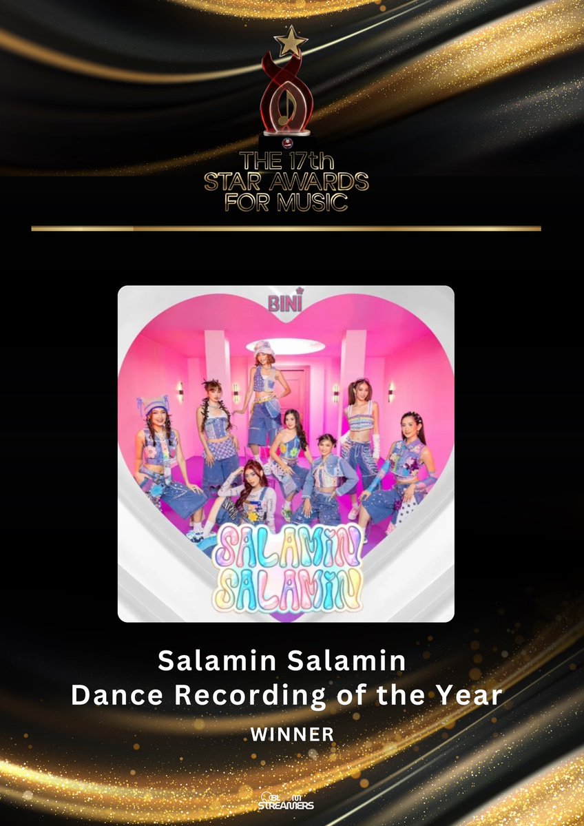 BloomStreamers's tweet photo. 🏆𝗗𝗮𝗻𝗰𝗲 𝗥𝗲𝗰𝗼𝗿𝗱𝗶𝗻𝗴 𝗼𝗳 𝘁𝗵𝗲 𝗬𝗲𝗮𝗿 — 𝗦𝗮𝗹𝗮𝗺𝗶𝗻, 𝗦𝗮𝗹𝗮𝗺𝗶𝗻!

Another well-deserved win for BINI! 🌸💖 Congratulations, girls!

#BINI_SalaminSalamin
#BINI_PMPC
#BINI_17thStarAwardsForMusic https://t.co/JLfg0HJ1I6
