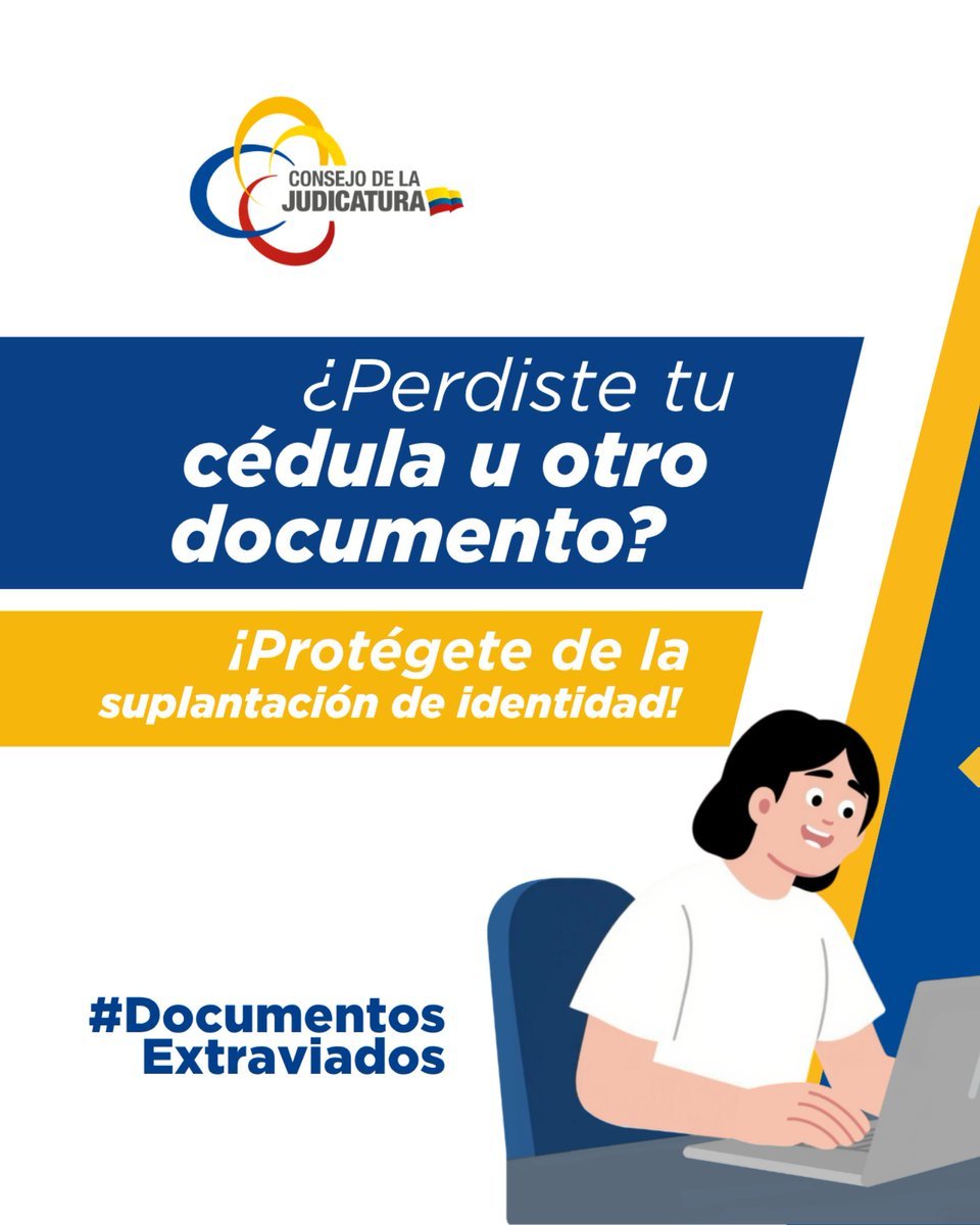 AzuayCJ's tweet photo. ¿Perdiste tu cédula u otros documentos?⚠️

Actúa de inmediato y protege tu identidad. Realiza el registro en línea de forma ágil, segura y sin complicaciones.

✅ Disponible 24/7
✅ Sin costo
✅ En pocos minutos

#DocumentosExtraviados #JusticiaConIndependenciaCJ⚖️ https://t.co/4ZgpJAOu9I