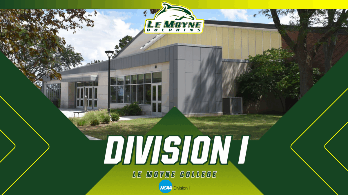 LeMoyne's tweet photo. Le Moyne is officially a full NCAA Division I member, and we're excited for what's ahead!

Congratulations to our student-athletes, coaches, and everyone who helped make this milestone possible. Here's to the next chapter of Dolphin Athletics! #PhinsUp

https://t.co/jTHfaFDeAH https://t.co/VrANADjdHC