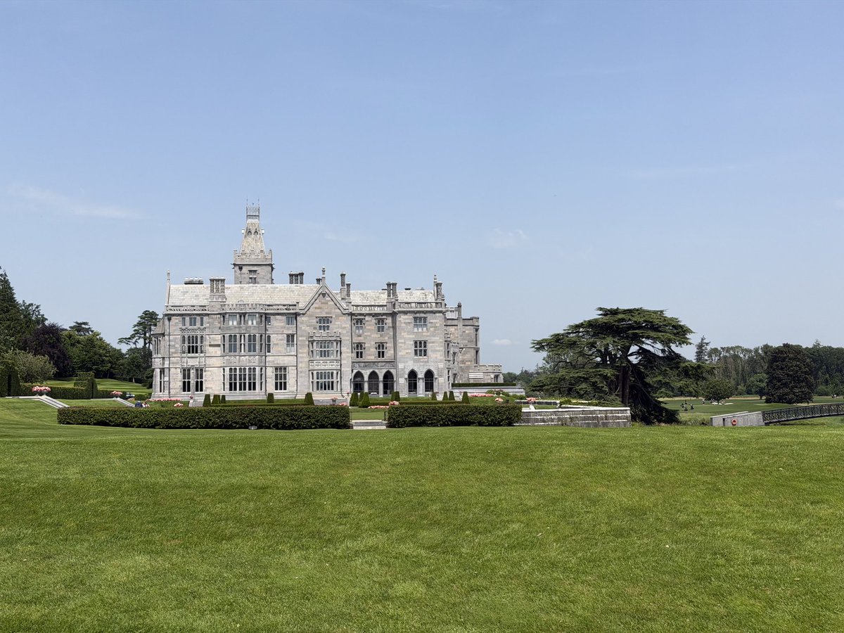 mcdonaldgolfinc's tweet photo. On our way to Galway we had a stop at #AdareManor. We were shown @marzolf_thomas 's work updating this course. GCS Alan MacDonnell was kind enough to show us around the course and manor house. #RyderCup2027 is going to be epic on this course. https://t.co/Hrd7EVJnAB