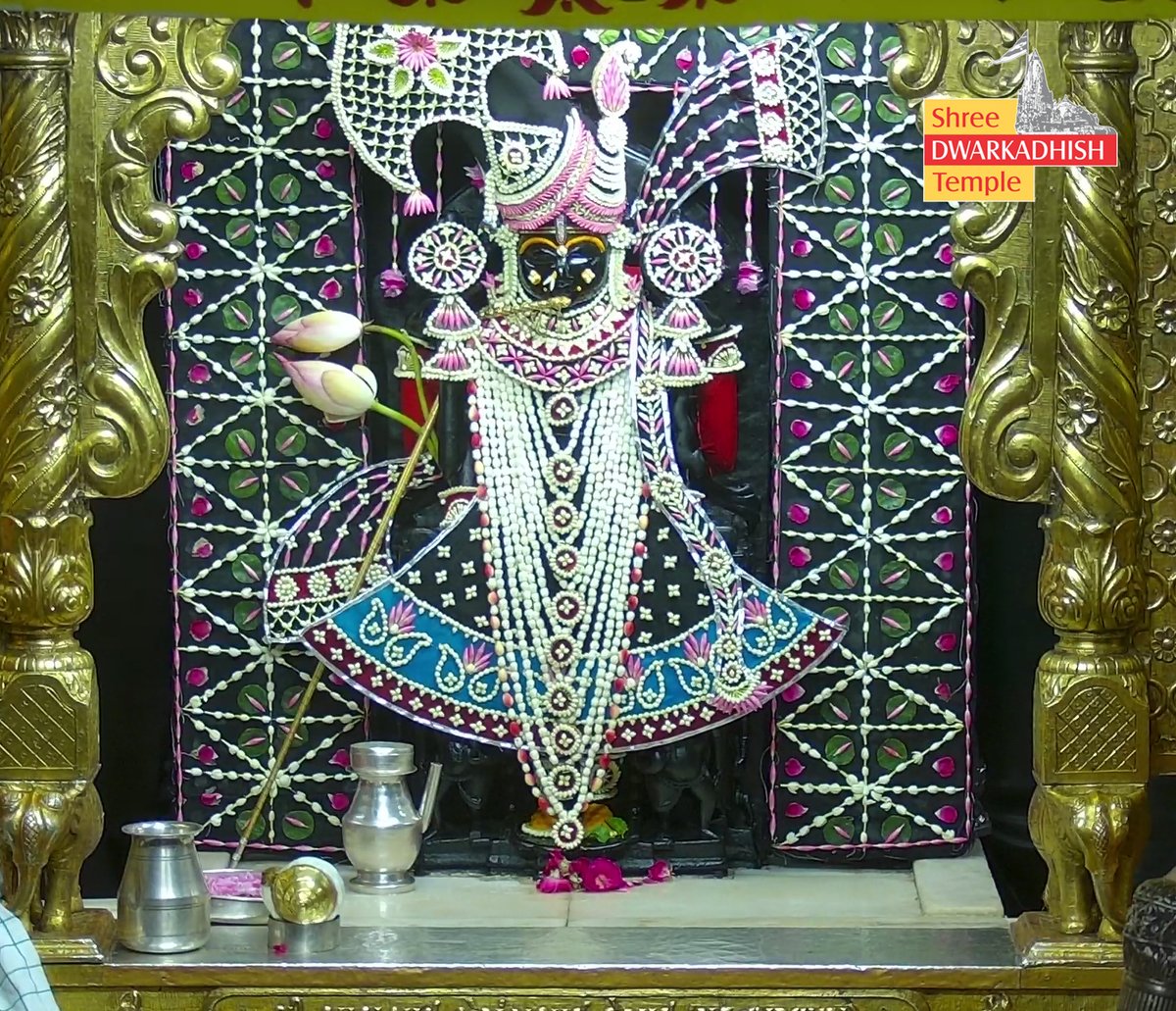 DwarkaOfficial's tweet photo. राजाधीराज द्वारीकाधीशजी के संध्या आरती एवं पुष्पशृंगार दर्शन 🙏
श्री द्वारकाधीश मंदिर द्वारका,गुजरात
दिनांक :- 25/06/2026 गुरुवार  

#dwarka #sandhyaaarti #pushpshringar
#ShridwarikadhishmandirOfficial https://t.co/WaM4Fwbchk