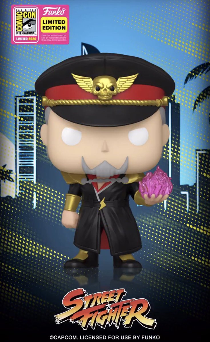 DisTrackers's tweet photo. First look at SDCC exclusive LE Legendary - M. Bison!
.
#StreetFighter #SDCC #Funko #FunkoPop #MBison https://t.co/pEEpxne01l