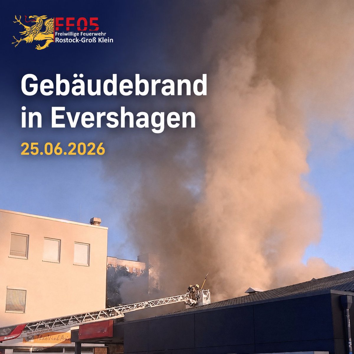 ff_gro's tweet photo. 🚒🚒🚒 Bild zur Einsatznummer 95

Gebäudebrand in Evershagen 

#feuerwehr #feuerwehrrostock #ff #rostock #brandeinsatz https://t.co/74HuGdmYo0