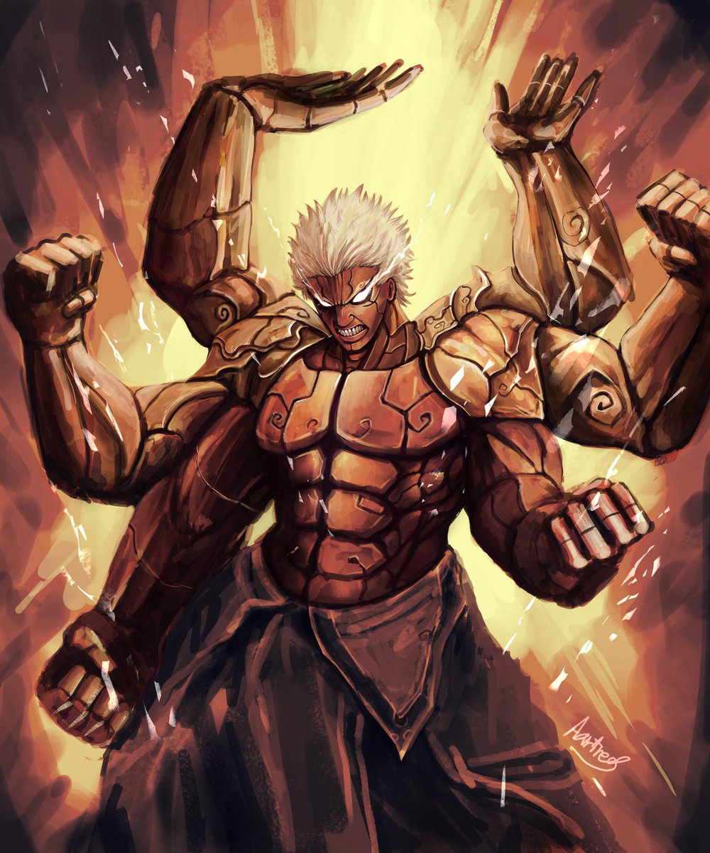 SimpSearth's tweet photo. Asura wrath https://t.co/jNdXmdKoBz