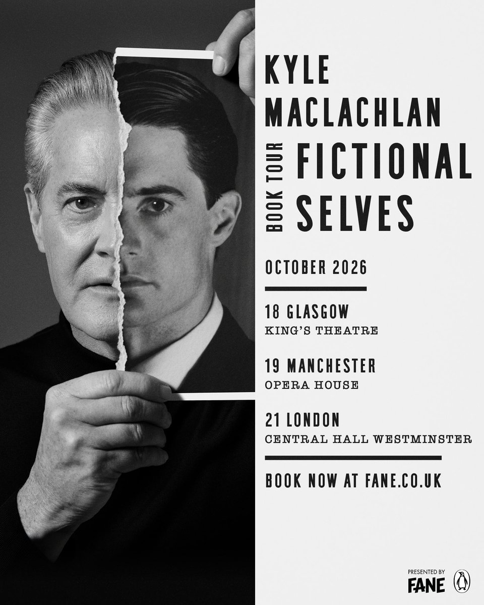 Kyle_MacLachlan's tweet photo. hit the road with me and my ludicrously capacious forthcoming memoir. 

hope 2 see u there 👍  https://t.co/lu3F9PUCDp https://t.co/ajtTcbicnE