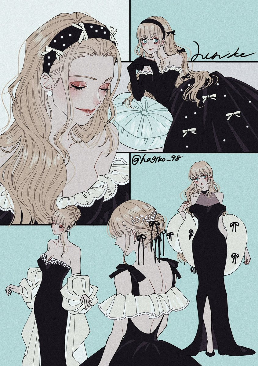 hagiko_98's tweet photo. 黒いドレスたち https://t.co/wyu4CjIY6j