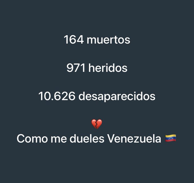 Frankzm's tweet photo. #URGENTE
@melania0880 💔
Venezuela. https://t.co/kUE5ehpdMC