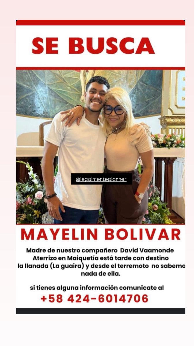 lauvrv11's tweet photo. Por favor ayúdenme a difundir. 
Una tía y una prima aún no aparecen. #vzla #terremoto #laguaira https://t.co/pmEJXnVXu3