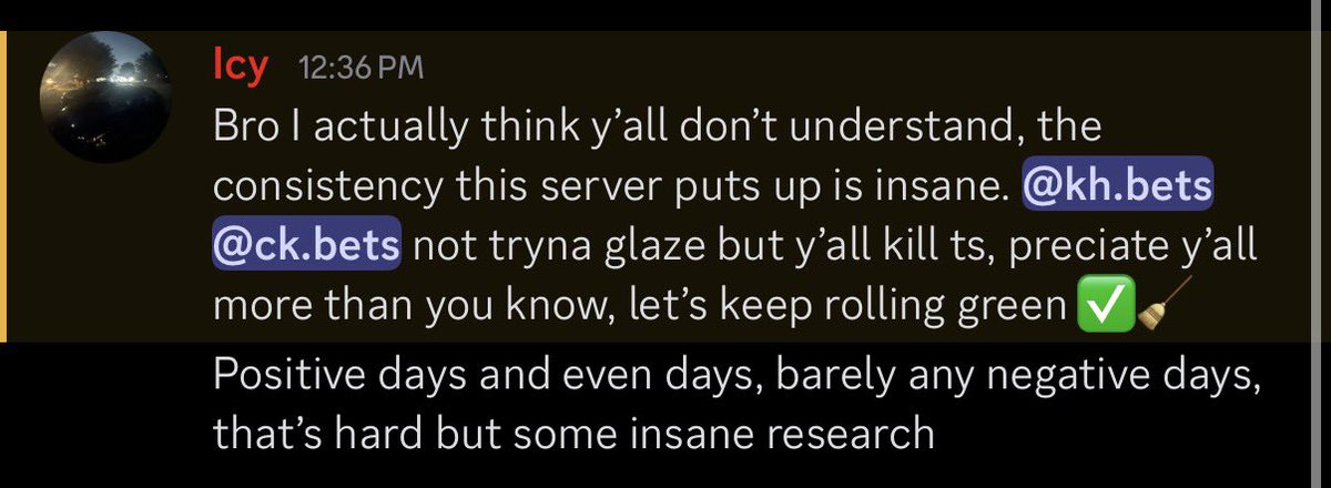 ckhbets's tweet photo. This is what it’s all about 🚀💰
- Best in the buisness 🚨

#discord #moneylines #reviews #money https://t.co/FEi9Y6Ad7O