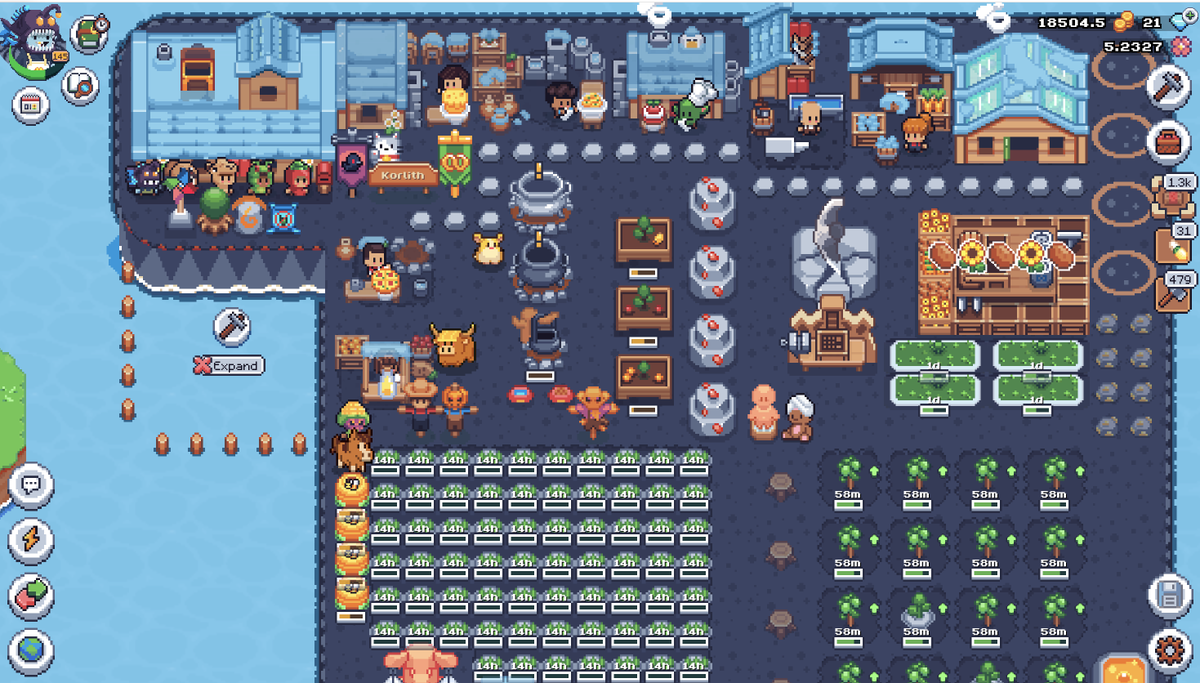Korlithiel's tweet photo. Ascensions, the forever mechanic allowing players to always have leveling and expansions to chase, is coming. Decided to prepare by giving up the chase for Bubble Aura, and pushing to level into expansions. 
#SunflowerLandFarm https://t.co/FM35mPusUm