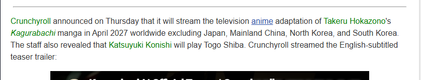 PikkuProgram's tweet photo. The article also leaks that Crunchyroll owns the rights, so all you Netflix worriers can put it in a casket https://t.co/AR1qZ8mvHq