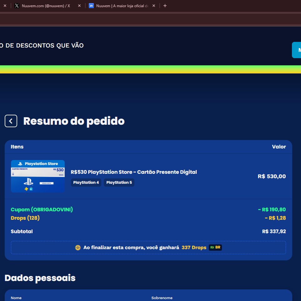 nandomochi1's tweet photo. @nuuvem Eu peguei no exato momento que liberaram e o site caiu, depois tentei fechar a compra e dizia que era invalido https://t.co/XRKLslCrx2