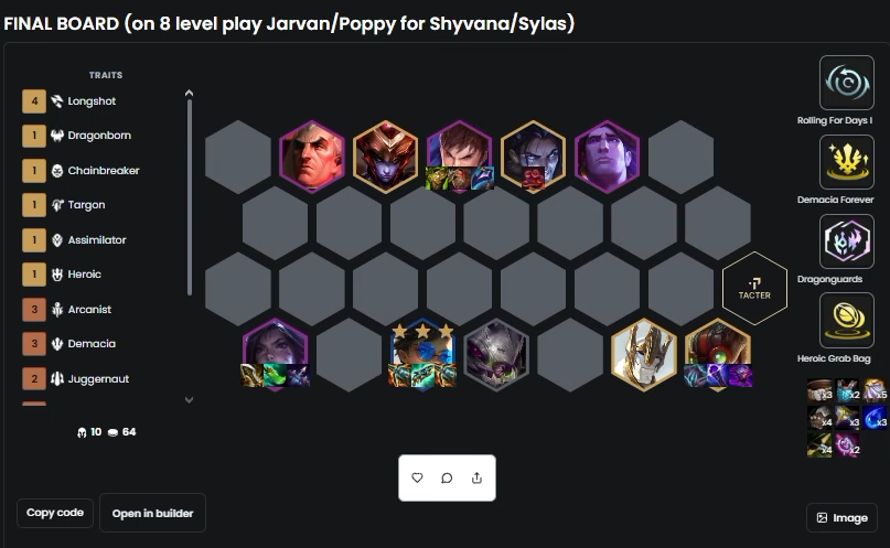 TFTtomus's tweet photo. Best Reroll Compositions in Set 16 Revival Choncc Treasure🔥

#TFT #TeamfightTactics #lol #leagueoflegends #lol #spacegods https://t.co/amslROnetr