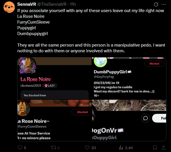GayFrryFag's tweet photo. in response to this, i am not a pedophile, i am not a manipulator, during the time i dated senna he harrased and manipulated me for months, and after we broke up he still tried to, he has constantly suicide baited me and a few of his close friends senna is extremely mentally - https://t.co/R1tKSvbdAJ
