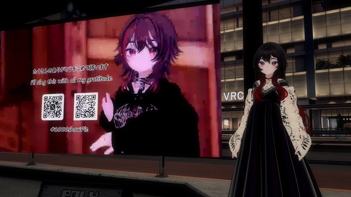 kouZwei_One's tweet photo. #VRChat #VRSJK #1000showPic
新宿ライブストリート ⁄ Shinjuku Live Streetにて
2026/06/26 0:40~  sensyoさん @haSbiroco610 
ボーカルパフォーマンス
深夜しっとりめのセトリ
今日はお酒が似合う歌声でした。 https://t.co/71x01WNns9