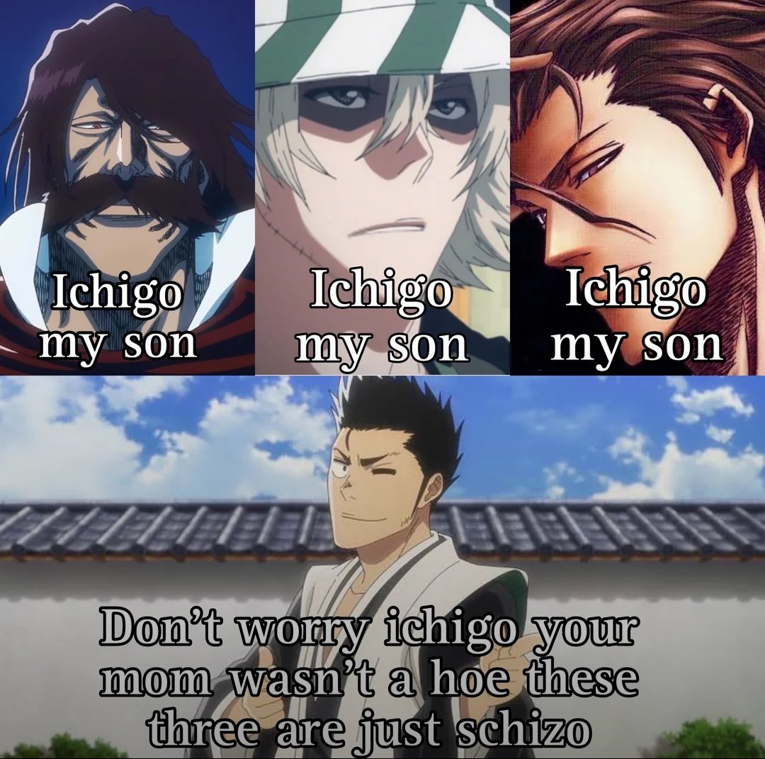 Retro_Bleach1's tweet photo. Poor ichigo was so confused https://t.co/bykOwbWcr6