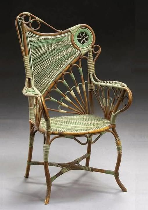 HerodotusWave's tweet photo. Art Nouveau bentwood and wicker armchair, crafted circa 1910 by the French manufacturer Clement Gelly &amp; Cie. https://t.co/5cU0einnqc