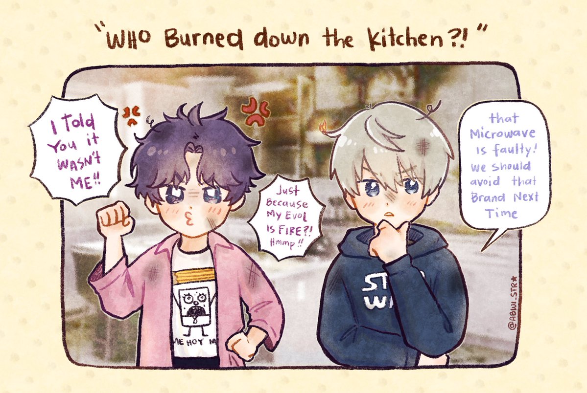 abwi_str's tweet photo. Who burned down the kitchen 😠??
Another Xavier and cousin Rafayel aaaa

#LoveandDeepspace https://t.co/pYqanITSzm
