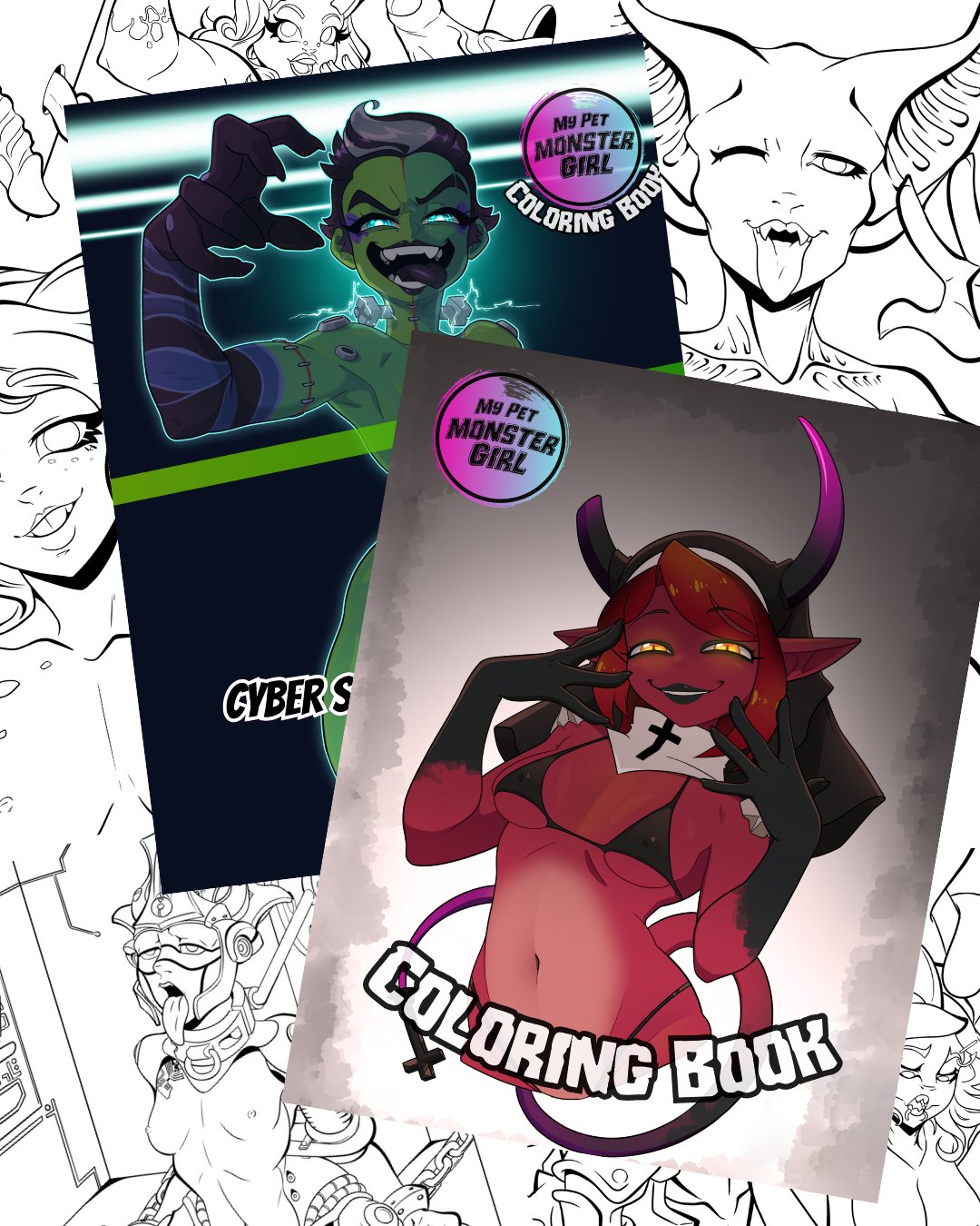1 pic. "My Pet Monster Girl" coloring books back in stock on our Etsy Store! Book 1: Demons and animals girls Book 2: Scifi monster girls and Cyberpunk Artwork by jomaroart https://t.co/On9k71Feee