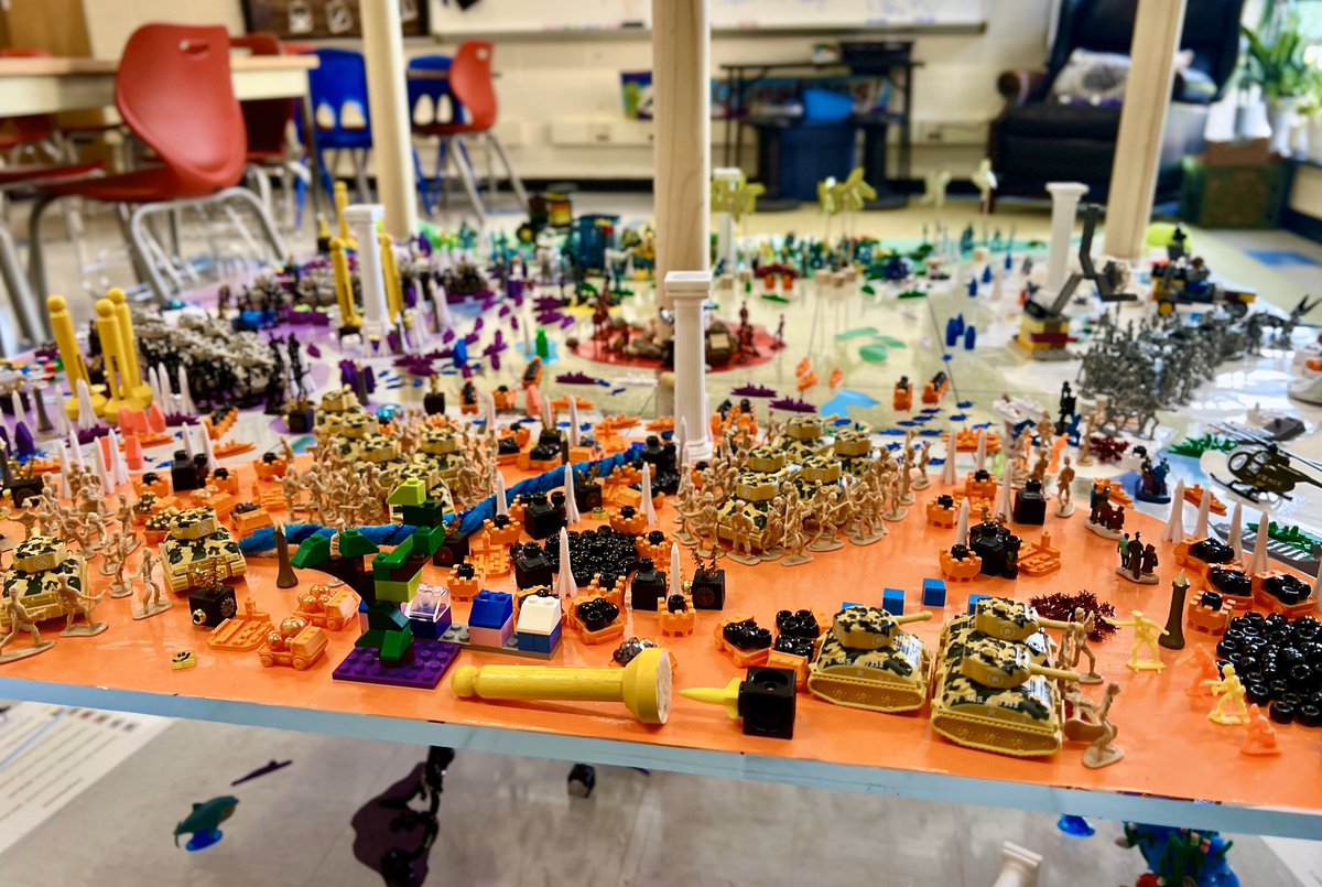 WWP_Schools's tweet photo. Village 5th graders turned their classroom into the World Stage with the World Peace Game, stepping into roles as world leaders, bankers, diplomats, and even a secret saboteur🕵️ Through negotiation and teamwork, they discovered resilience, courage, and leadership 🌎☮️ #WWP https://t.co/9M5qeA2XsE