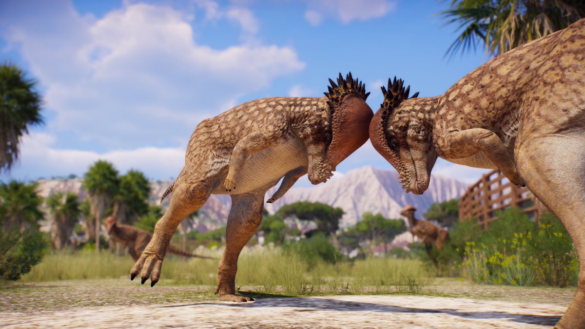 PrehistoricK's tweet photo. Update 17 is now LIVE on Steam and Epic! 🦕

Discover 3 new fan-favorites: Allosaurus, Pachycephalosaurus and Stegosaurus!

Prepare to fight with dynamic combat, explore new environments and strategize with overhauled management mechanics.

🗒️Patch Notes: https://t.co/LuBub4ZFSe https://t.co/6wv4CumpSx