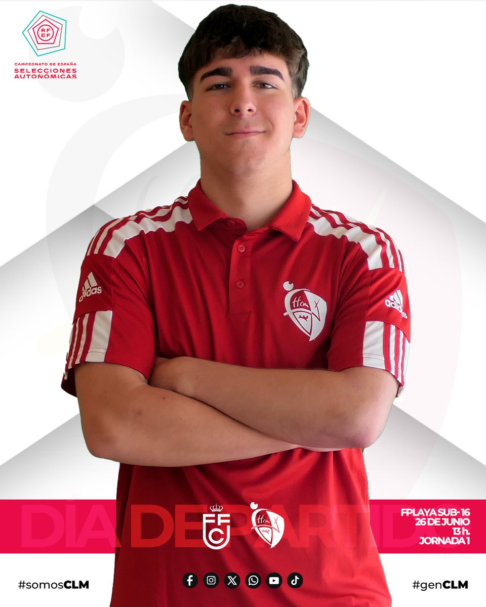 FFCM_es's tweet photo. 🛡️¡DEBUT SOBRE LA ARENA DE CÁDIZ! Hasta 4⃣ partidos de nuestros chicos 🏖️

⬜️🟥 𝐃𝐈́𝐀 𝐃𝐄 𝐏𝐀𝐑𝐓𝐈𝐃𝐎, día de #𝐬𝐞𝐥𝐞𝐜𝐜𝐢𝐨́𝐧𝐂𝐋𝐌

⏰ 13 h. | Sub-16 | 🆚 Cantabria | 📺 https://t.co/HEK1nhCoMe

⏰ 16 h. | Sub-12 | 🆚 R. Murcia | 📺 https://t.co/fsQeRqzInr

⏰ 17 h. | Sub-14 | 🆚 R. Murcia | 📺 https://t.co/dxX2SNEjwp

⏰ 19 h. | Sub-16 | 🆚 Canarias | 📺 https://t.co/ATtHbX5CAA

#somosCLM | #genCLM | #CESAFPlaya
