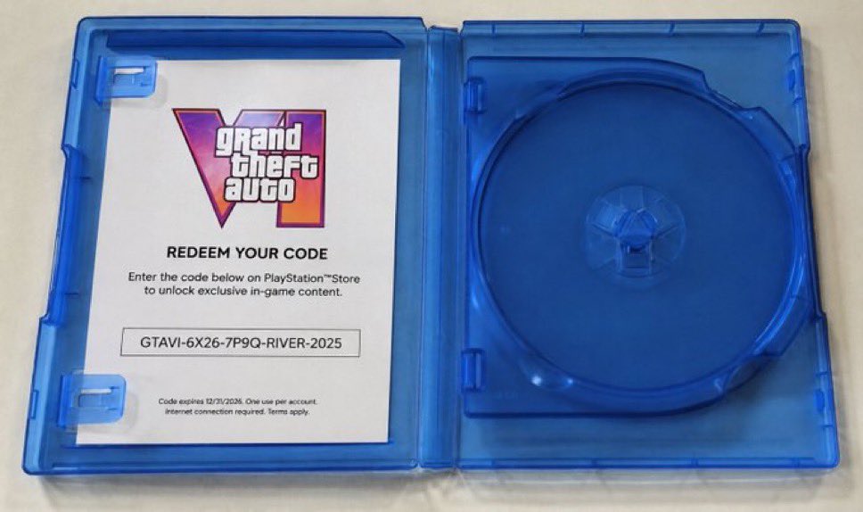 C44Alic's tweet photo. Just got my early copy of 
Grand Theft Auto VI https://t.co/DSgBOhix9n
