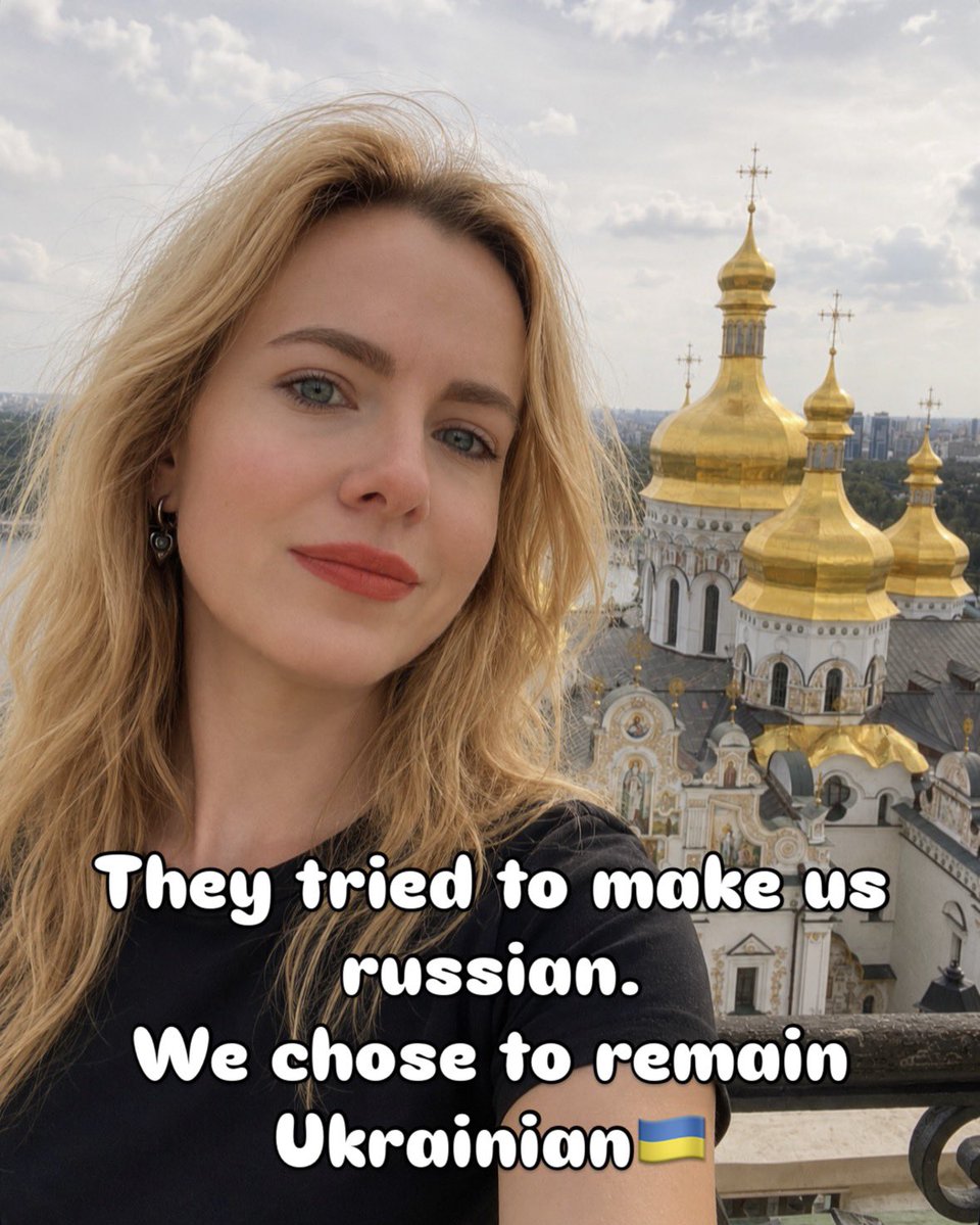 angelshalagina's tweet photo. They tried to make us russian.
We chose to remain Ukrainian https://t.co/RlpXINXn3O