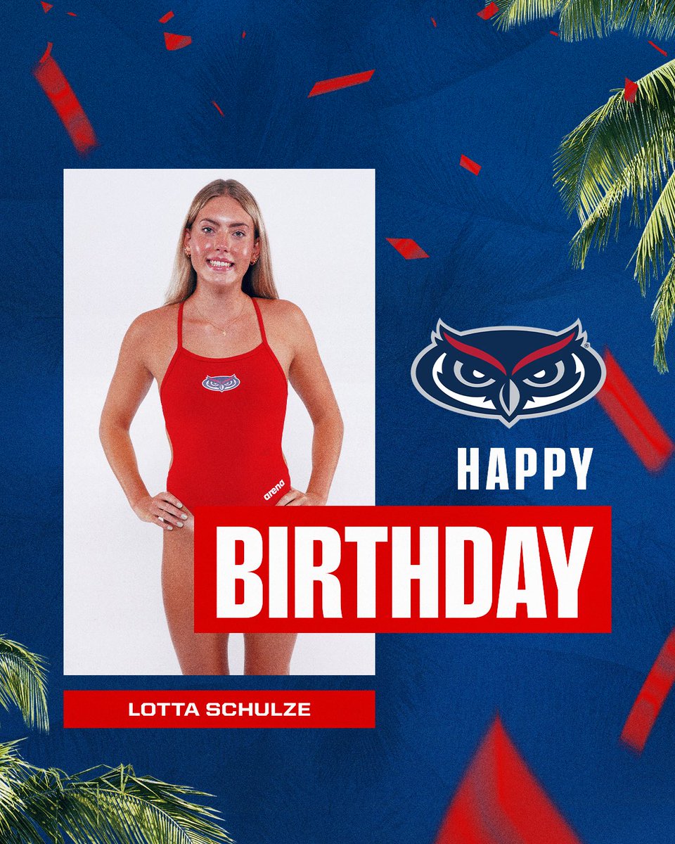 FAUSwimDive's tweet photo. Happy birthday Lotta 🥳🥳 Enjoy your first birthday as an Owl 🦉 

#WIP🏝️ https://t.co/CIVxvVvXhl