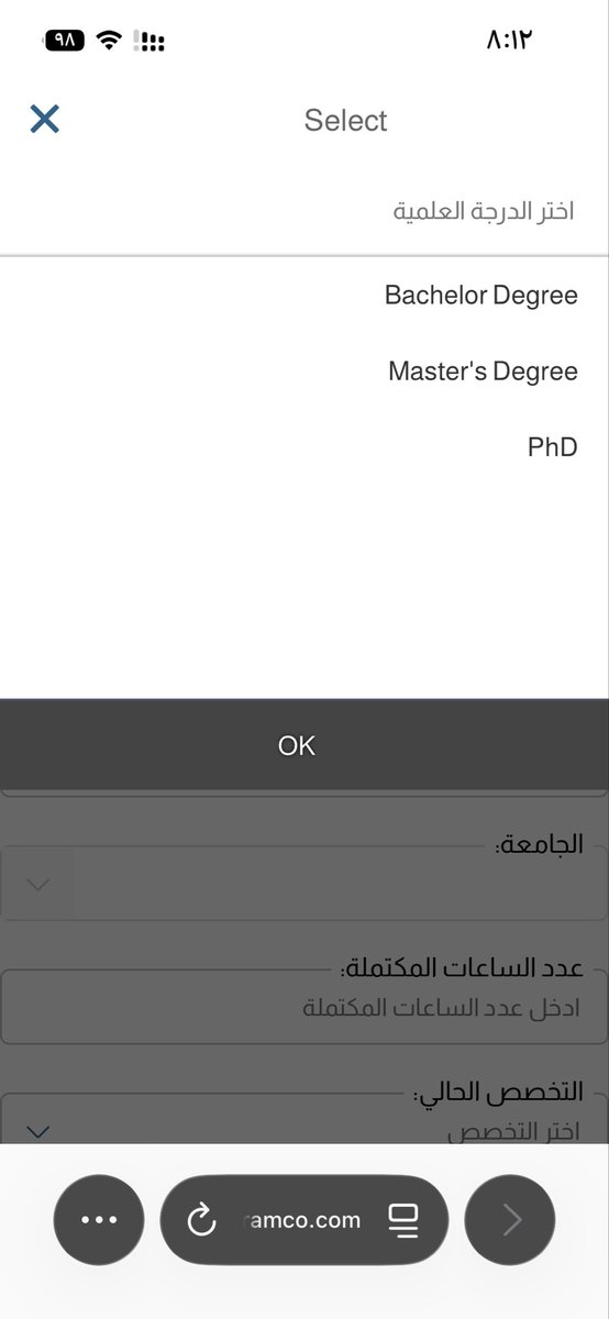 shoot53735's tweet photo. @wdfeh الله يعافيك البرنامج غلط هذا للدراسات العليا بالجامعات مو لحملة الدبلوم ، برنامج التدرج للكليات خاص وينفك في مواعيد محدده عدل المنشور 👍 https://t.co/1ZNGfxoY8z
