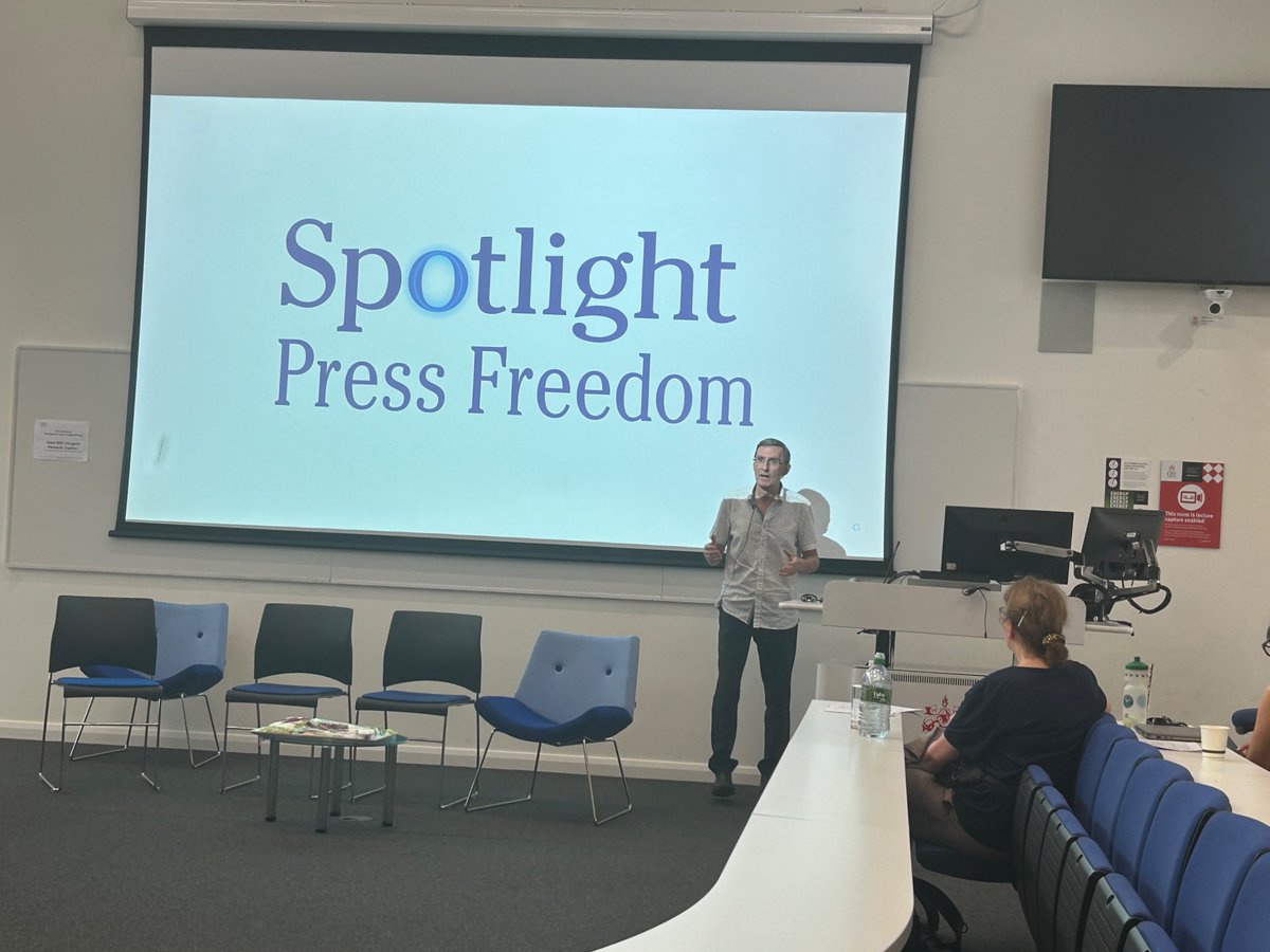 TheAJEUK's tweet photo. Delighted to hear from Mirko Petricevic of @InkStainedCamp talking about the importance of local journalism and how we must advocate for it. #AJE26 https://t.co/U367hwI3FE
