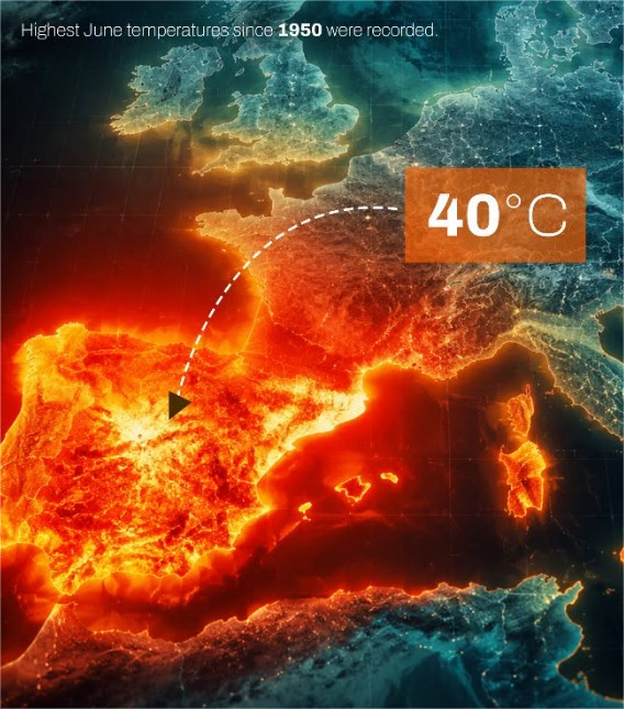 forallcurious's tweet photo. JUST IN🚨: Spain reports 212 lives lost due to heatwave in four days! https://t.co/OTUqSYdtOa