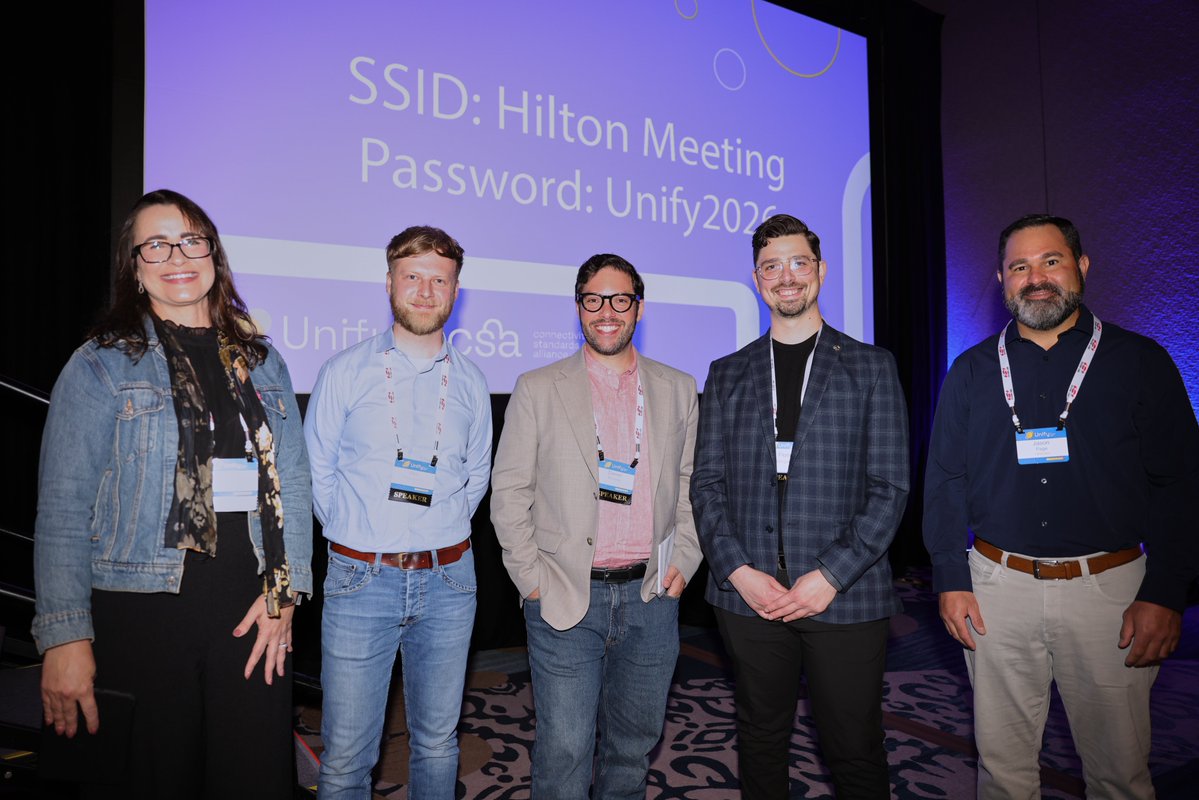 smartthings's tweet photo. We had a great time at @csaiot's #Unify 2026, meeting with new and potential partners &amp; watching ZigBee, Matter, Aliro, and Thread demos. We also led chats about building connected devices and services today and what tomorrow's smart home looks like. Can't wait for Unify 2027! https://t.co/8K90Wtka5u