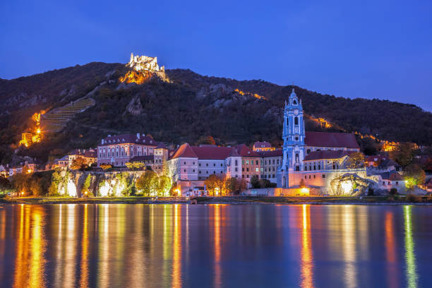AlwaysTex4Trump's tweet photo. DUERNSTEIN VILLAGE IN THE EVENING WITH DANUBE RIVER IN AUSTRIA https://t.co/rxeOxQ3o4Y
