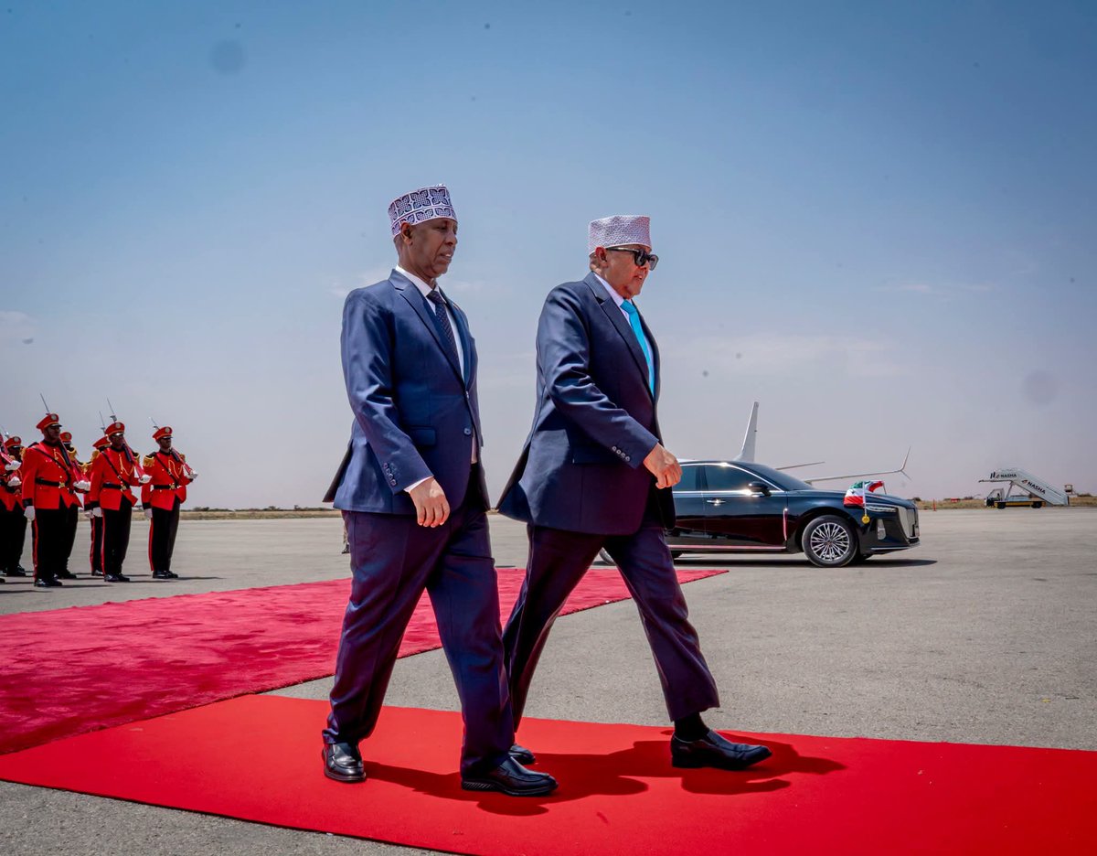 RepOfSomaliland's tweet photo. With heads held high and the flag of Somaliland proudly displayed on the world stage, H.E. President @Abdirahmanirro has returned home after a historic visit to Israel. 

This visit marked a new chapter for Somaliland, solidifying its position as a confident and forward-looking nation.  It strengthened international partnerships and advanced the interests of our people.