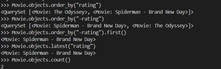 acharyautsab7's tweet photo. #LSPPDay25
Learned advanced Django ORM queries today.
โ
Ordered query results
โ
Counted records
โ
Used aggregation functions
โ
Found highest and average ratings
โ
Practiced advanced database queries
@lftechnology
#60DaysOfLearning2026 #LearningWithLeapfrog https://t.co/Ww7TLVYumW