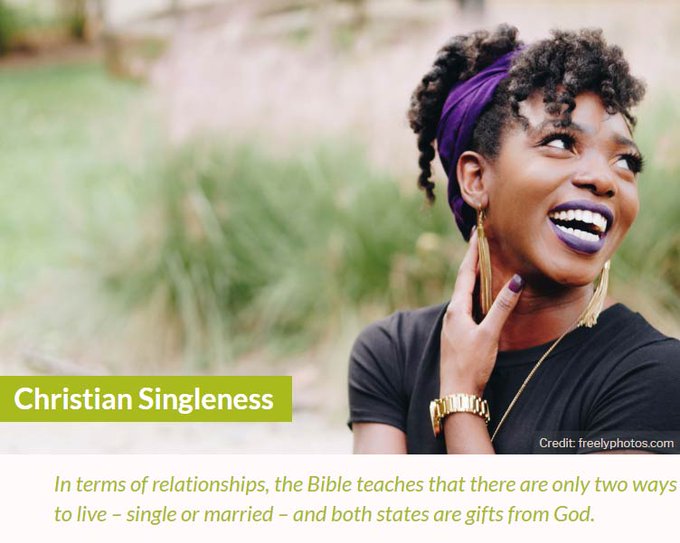 LovewiseOnline's tweet photo. "Recognising each as a gift means that whether we are single or married, we can trust that God is in control of our situation, and will use our circumstances for our good and for the good of others." https://t.co/J3PA7OQJM0 #singleness #Christianliving https://t.co/aMTXgZ1oTU