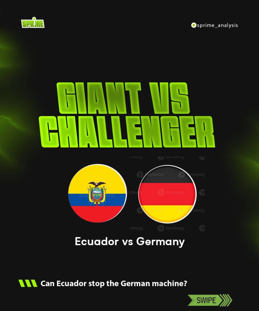 Sprime_Analysis's tweet photo. MATCHDAY | 25 JUNE 2026
9 PM WAT
 🇨🇼 Curaçao vs Côte d’Ivoire 🇨🇮
 🇪🇨 Ecuador vs Germany 🇩🇪

12 AM WAT
 🇯🇵 Japan vs Sweden 🇸🇪
 🇹🇳 Tunisia vs Netherlands 🇳🇱

Which game are you watching tonight? https://t.co/BrXxlblJov