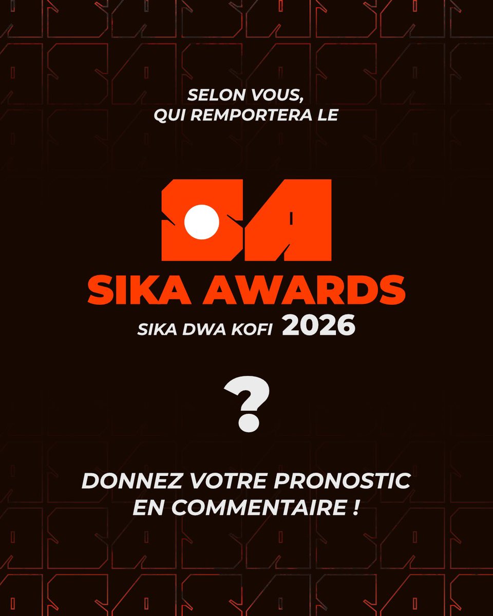 sikaawards's tweet photo. Félicitations encore à HIMRA, lauréat du Trône d'Or: SIKA Dwa Kofi de l’année en 2025 !

Selon vous, qui remportera le Trône d’Or: SIKA Dwa Kofi de l’année en 2026? Donnez nous vos pronostics en commentaire! https://t.co/d25OAT1rNa