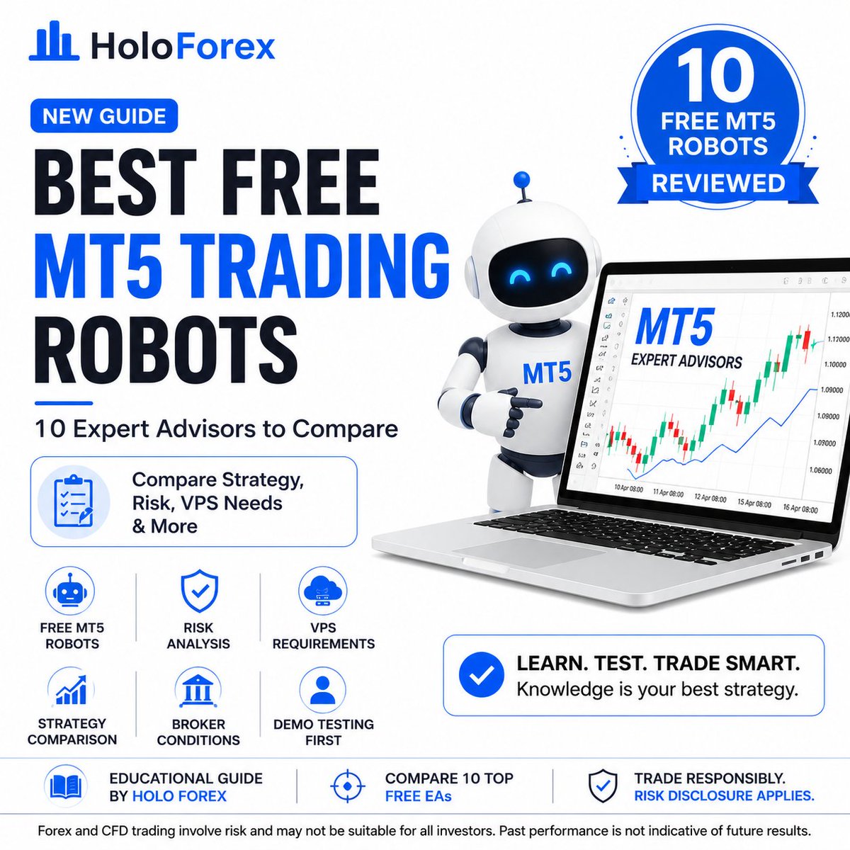 ForexHolo's tweet photo. Free MT5 trading robots can help traders learn automation, but they are not risk-free.

Read the guide: https://t.co/cBzV9vHg6l

#MT5 #ForexTrading #HoloForex https://t.co/lxENdPIw6d