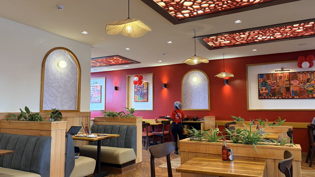 jordankyongo's tweet photo. The new @javahouseafrica at Adams Arcade. Same theme, a little more modern. #ILike
Missing the signature paintings from the late @patmuky
#GoodCoffee #Dawa #BensBurger https://t.co/vVJOyibMUz