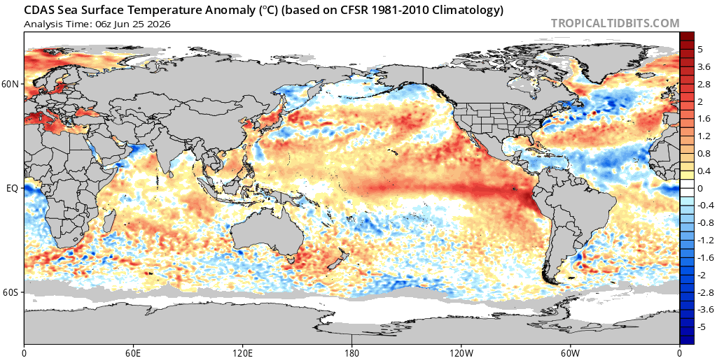 EdoWeatherman's tweet photo. Algunas aclaraciones respecto al fenómeno El Niño.

1) El término Godzilla fue colocado por algunos meteorólogos extranjeros el 2015, pero lo correcto es decir súper El Niño en relación a su intensidad extraordinaria.

2) Decir que este invierno será seco somo porque aún no llueve es apresurado, el invierno culmina en septiempre. ¿Qué pasaría si en julio y/o agosto ocurren eventos extremos de lluvia y se supera lo normal? Cuidado con esos anuncios pesimistas.

3) El Niño día a día se consolida y ya está llegando al umbral moderado, en julio veremos un colapso del anticiclón y con la ayuda de la Oscilación Madden Julian, la situación de Chile mejorará a nivel pluviométrico, pero además El Niño seguirá fortaleciéndose.

Si usted quiere desconfiar no lo culpo, pero espere al 31 de julio para reclamarme si aún no llueve y se repite lo de mayo y junio.

#ElNiño.
#Chile.